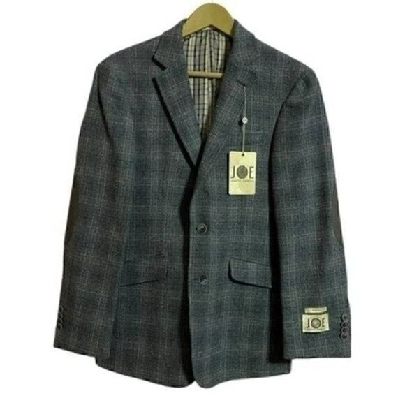 Joseph Abboud Jacket Men’s 36S Grey Plaid Multicolor 100% Wool Performance NWT - Picture 1 of 11
